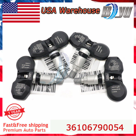 36106790054 Set of 4 New Tire Pressure Sensor TPMS for BMW X3 X5 Z4 for MINI 433MHz