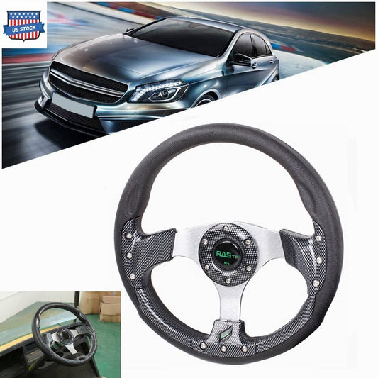 New 320mm Universal Sport Racing 6-Bolt Steering Wheel Pane US STOCK