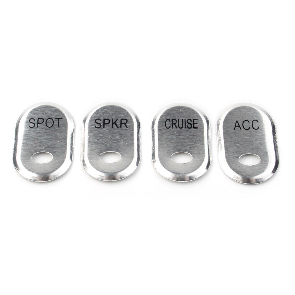 Brushed Panel Switch Covers Chrome for Harley Touring Electra Glide Road Glide