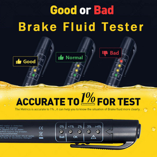 Automotive brake fluid tester diagnostic 5 LED pen for oil quality testing suitable for Skoda for Smart