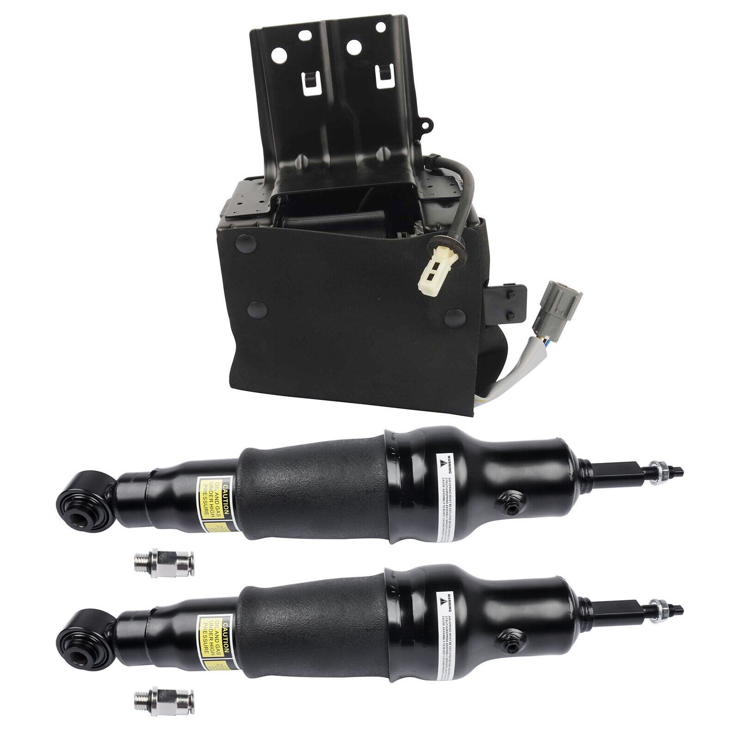 1Pair Rear Shock Struts + Compressor for Infiniti QX56 2011-2013 QX80 2014-2020