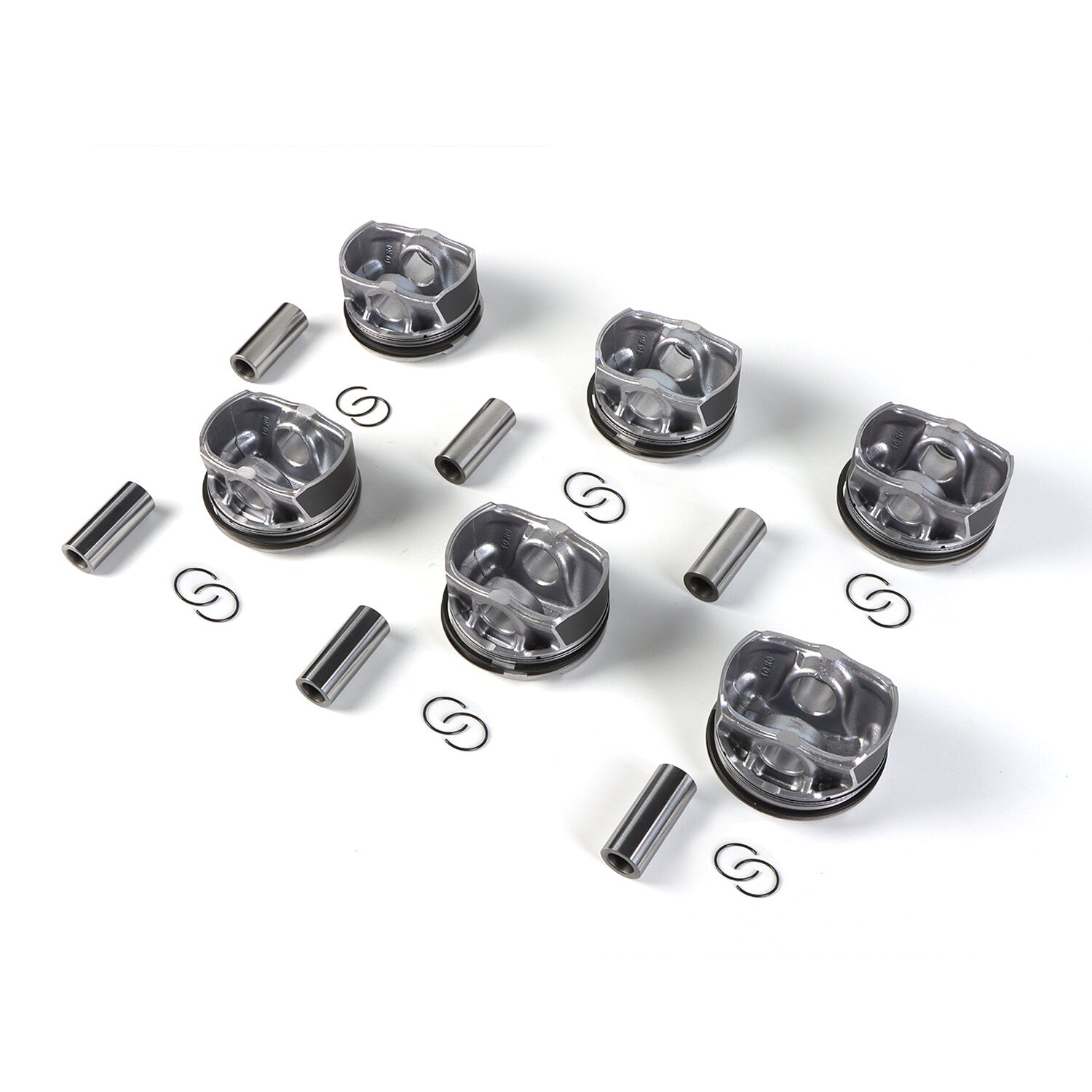 6Pistons Rings Set + 6pcs Connecting Rod 11247624615 for BMW F20 F21 F30 F10 X3