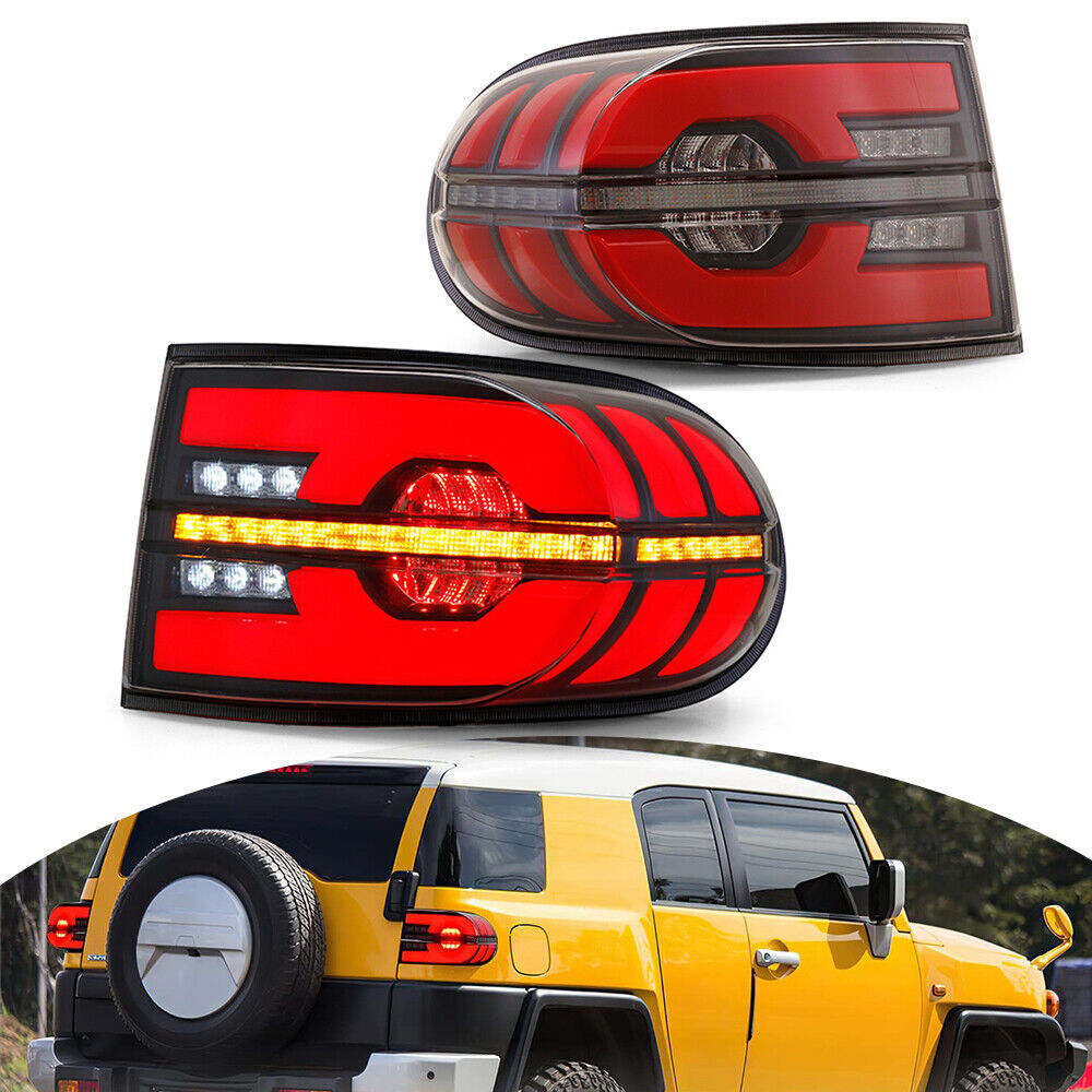 Pair LED Tail Lights Brake Rear Lamp Light for Toyota FJ Cruiser 2006-2020 Lamps