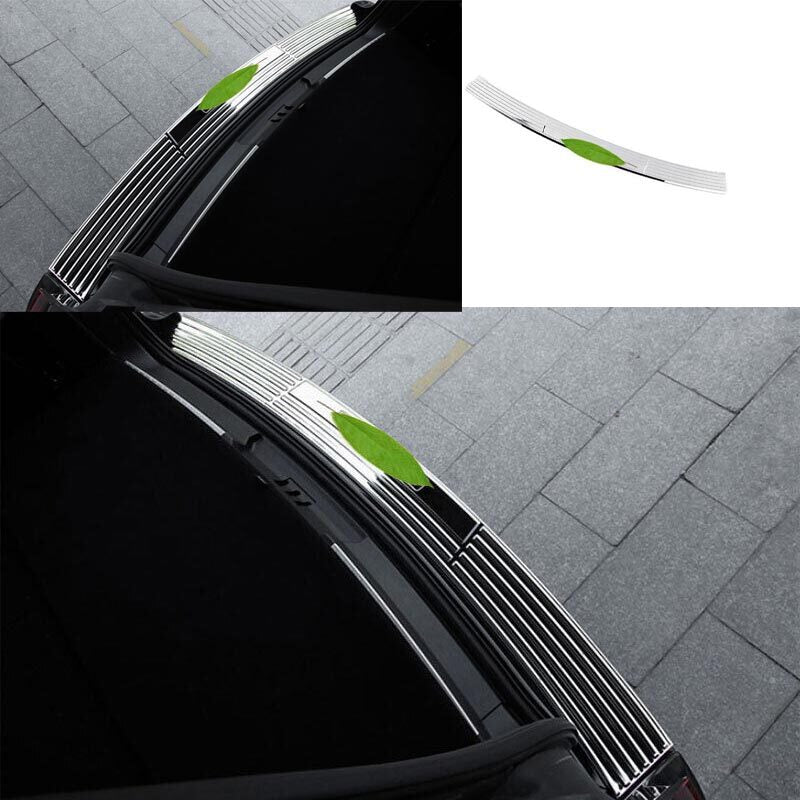 Silver for Lincoln for Navigator 18-22 Outer Rear Bumper Protector Steel Guard Trim