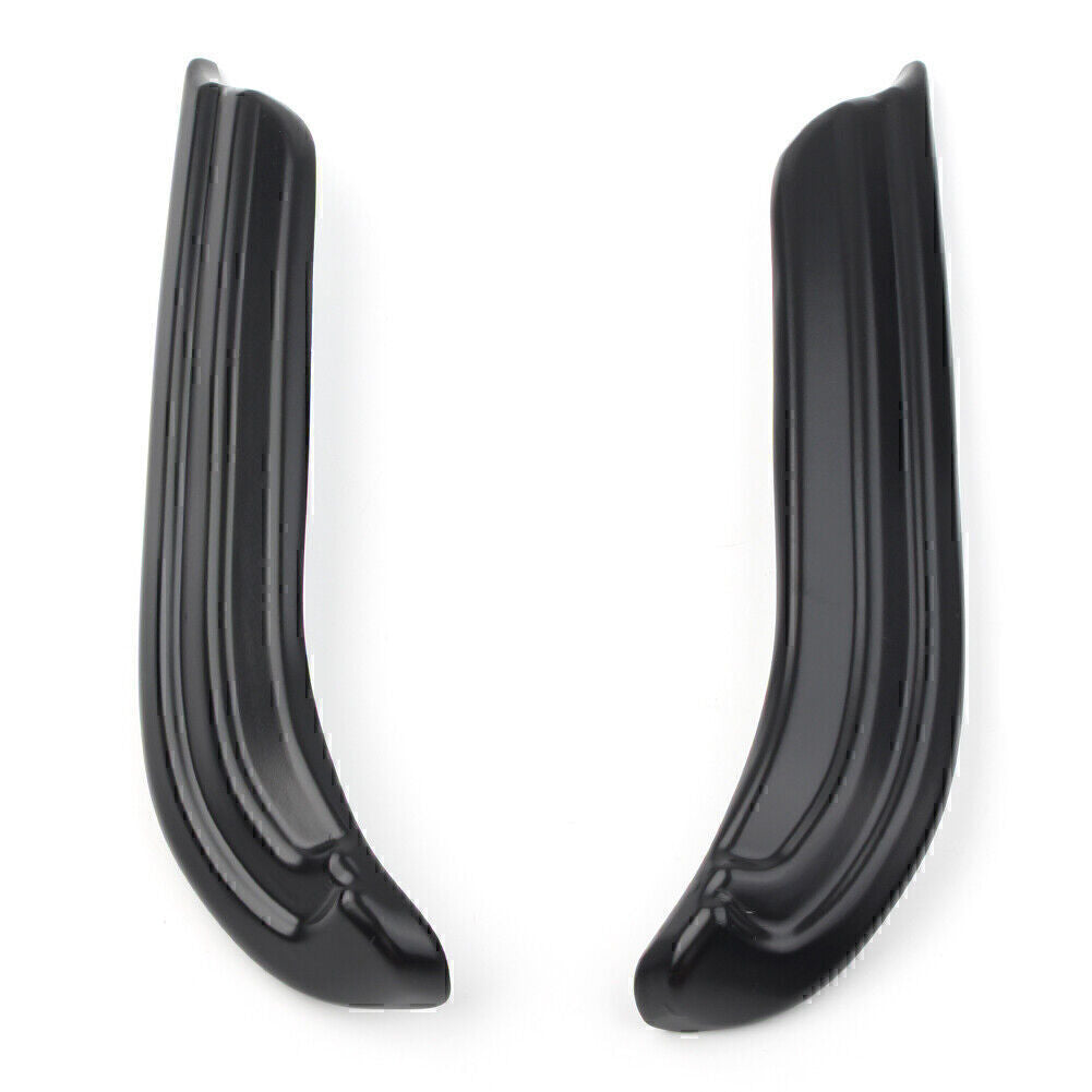 2x Black Louvered Swingarm Covers Accent Trim for Harley Touring Dresser 09-20