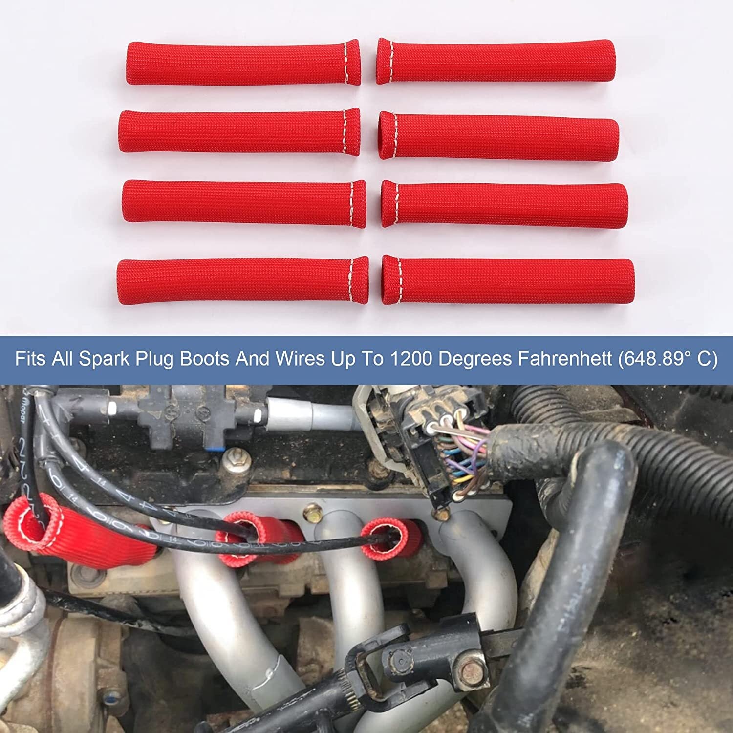Spark plug thread shoe thermal protection insulator sleeve heat insulation cover protective cover