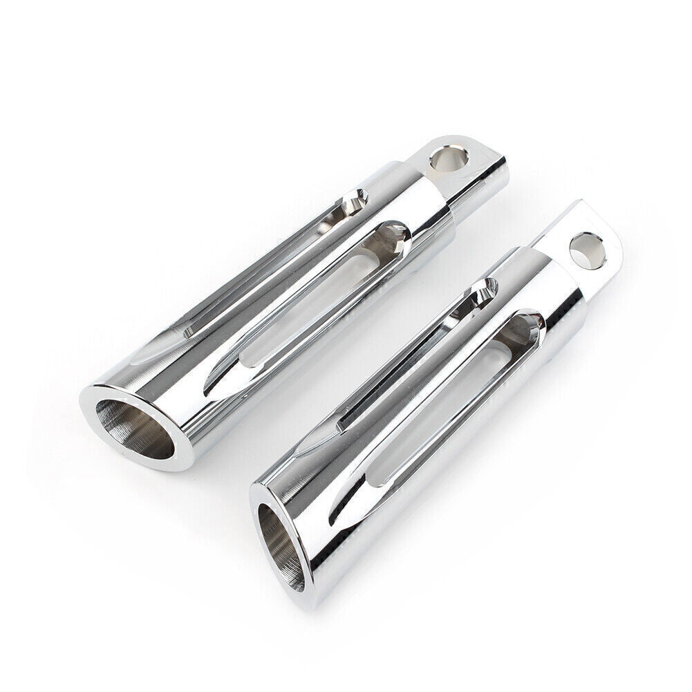 CNC Chrome Foot Pegs Footrest for Harley Touring Sportster Dyna Softail XL883N