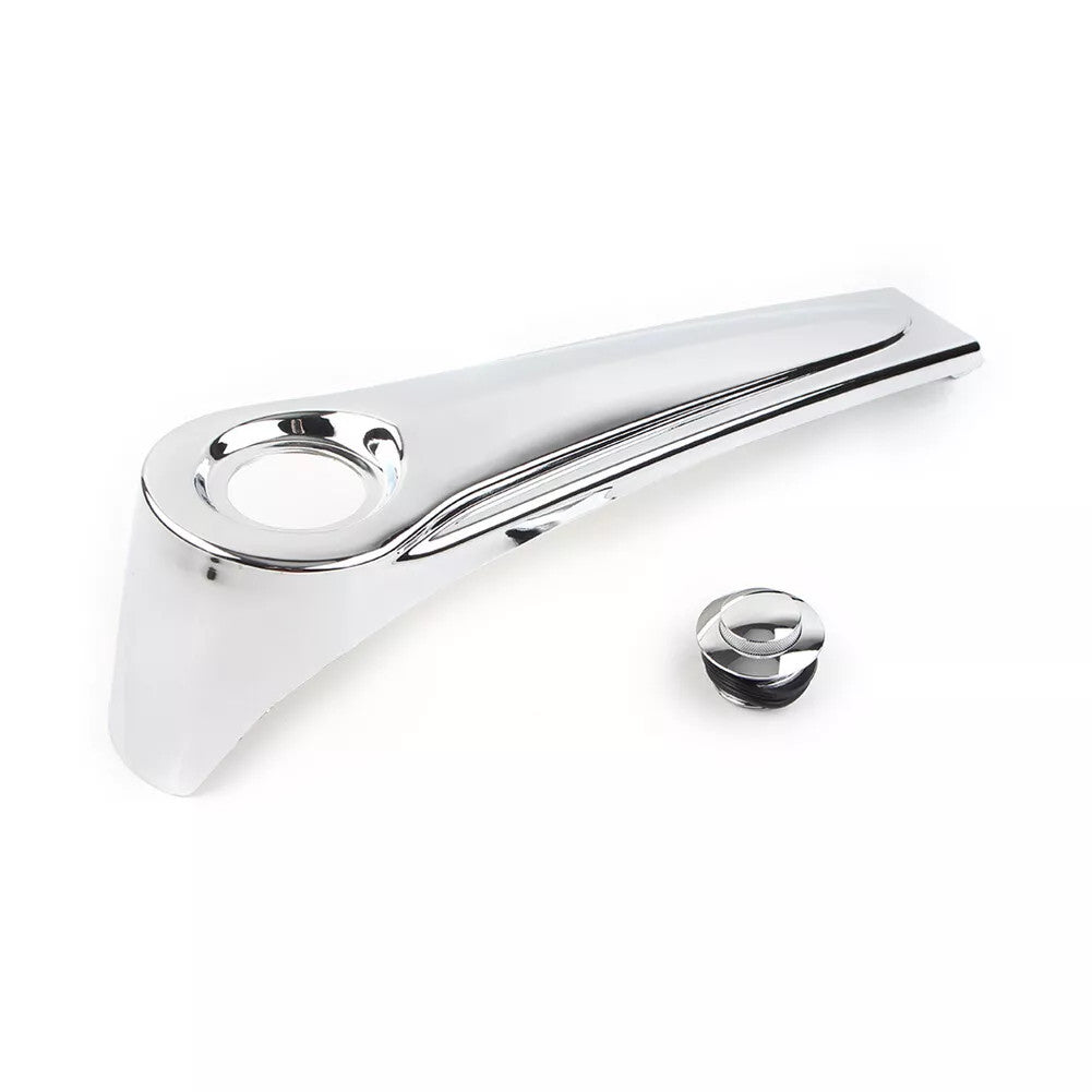 Chrome Dash Panel+Gas Tank Cap Cover Fit for Harley Street Ultra Glide 1986-2007