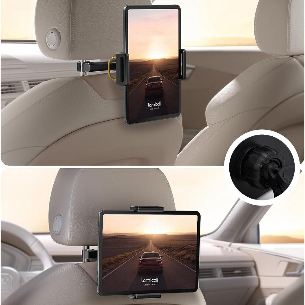 360¡ã Universal Car for Seat Back Headrest Mount Holder for 4.7-12.3 Phone Tablet