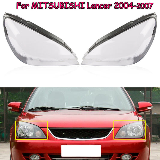 2-piece headlight lens cover/lens cover for 2004-2007 for Mitsubishi Lancer