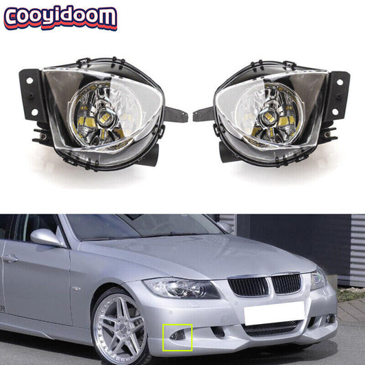 For 2006-08 for BMW E90 325i 328i 330i 335i LED Front Bumper Fog Lights W/Bulb LHRH