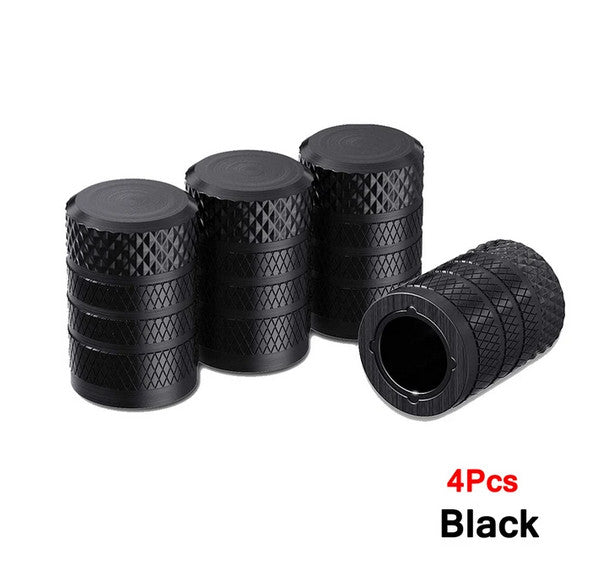 4-piece car tire valve cover rod air dust cover dice silver for Honda for Suzuki