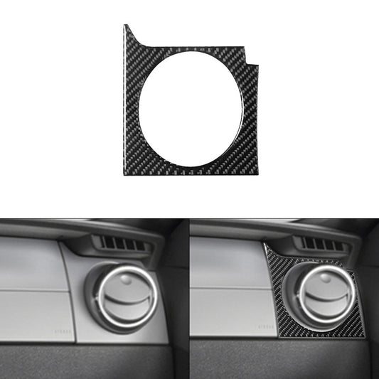Carbon Fiber for Co -pilot Side Air Vent Outlet Cover Trim for Ford for Mustang 2005-2009