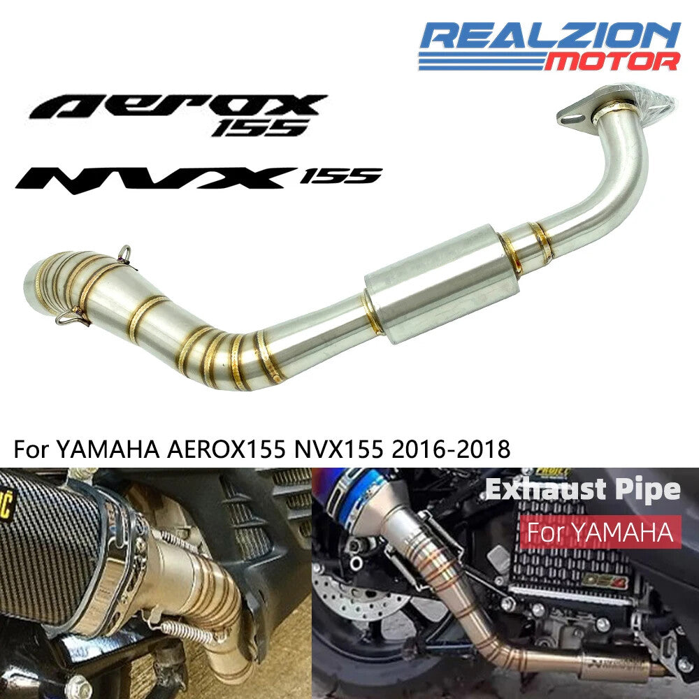Exhaust Pipe Exhaust Middle Silp On for Yamaha AEROX 125 155 NVX 155 2016-2018