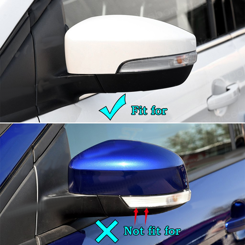 Carbon Color Mirror Rain Sight Guard Cover Fit for Focus RS ST 2012-2018