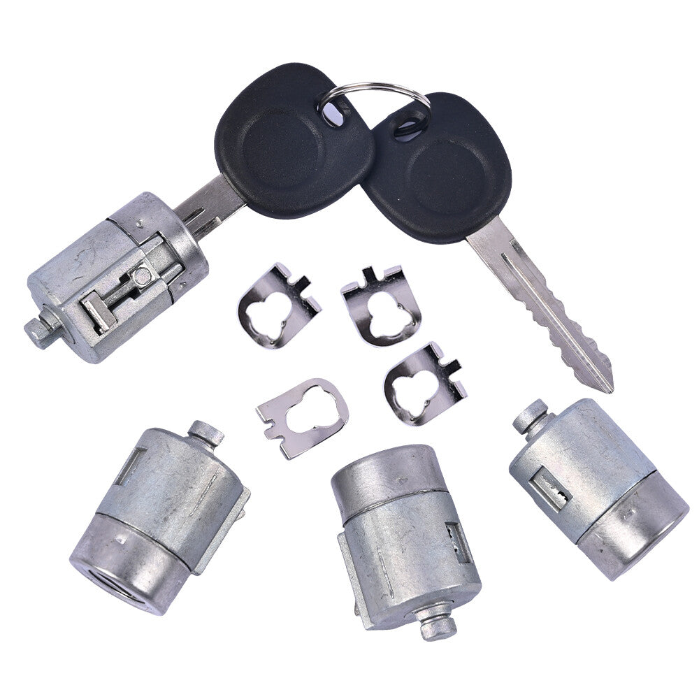 4Pcs Door Lock Cylinder W/Keys for 01-10 for Chevy for GMC Express Savana 1500 2500 3500