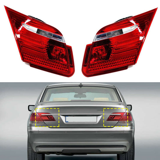 A pair of rear inner taillights suitable for BMW E65 E65 7 Series 745i 750Li 2005-2008 LH  RH models.