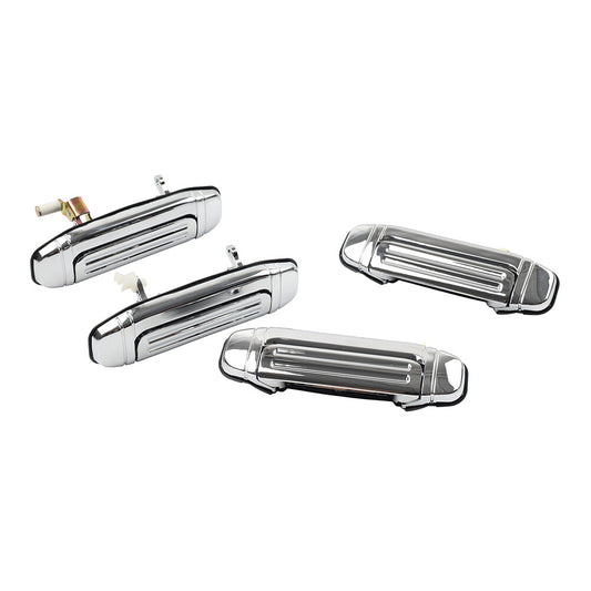 4PC Front Rear LH RH Outer Door Handle for Mitsubishi Pajero 92-98 Montero 92-00