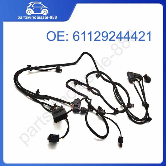 Front bumper cover parking sensor wiring harness PDC for BMW X5 E70 6129244421