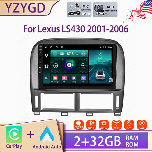 for Lexus LS430 2001-2006 Android Auto Carplay Car Stereo Radio GPS Navi Screen