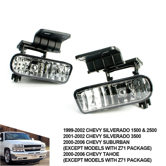 Front Fog Light RightLeft Driving Lamps Pair for CHEVY SILVERADO 99-02 SUBURBAN