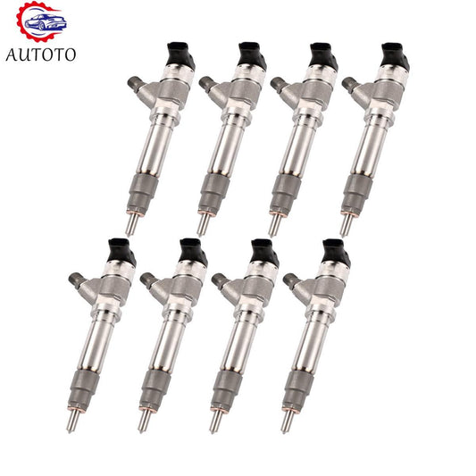 8pcs Fuel Injector Fits For 2004.5-2005 for Chevrolet for GMC Savana for Sierra 0986435504