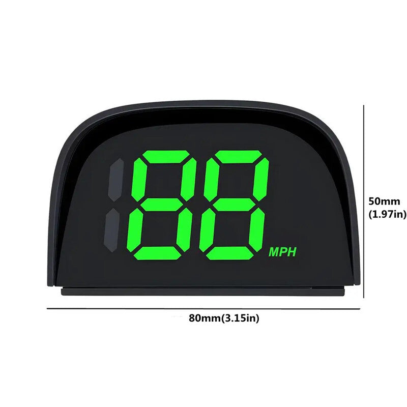 Universal Car Electronics HUD Head Up Display Speedometer Green Big Font Digital