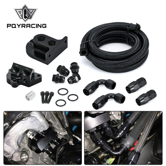 Oil Filter Relocation Kit for Ford for Mustang GT / F150 5.0L 5.2L Coyote 2011-2023