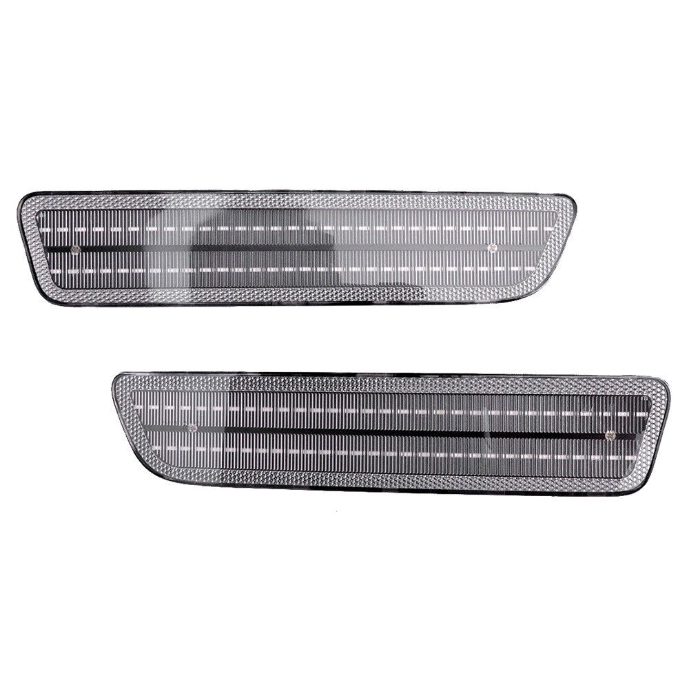 2Pcs Clear Rear Bumper LED Side Marker Blinker Light Fits 2005-2009 for Ford for Mustang