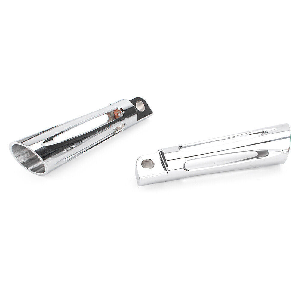 Chrome Front Foot Pegs Pedal Pads Fit for Harley Touring Road King 1991-15