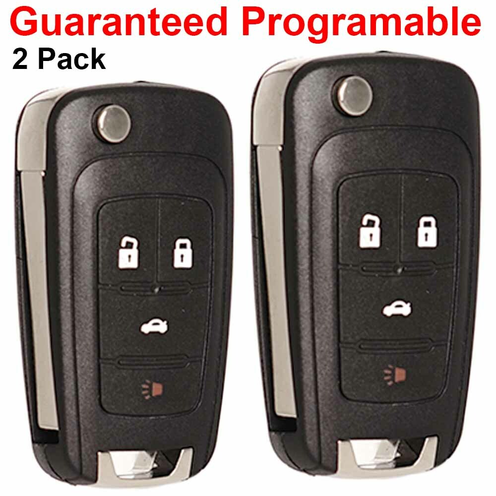 2-Pack 2010-2017-2018 Gimci¨¦ Terrain for Chevrolet Equinox Remote Control Flip Keychains