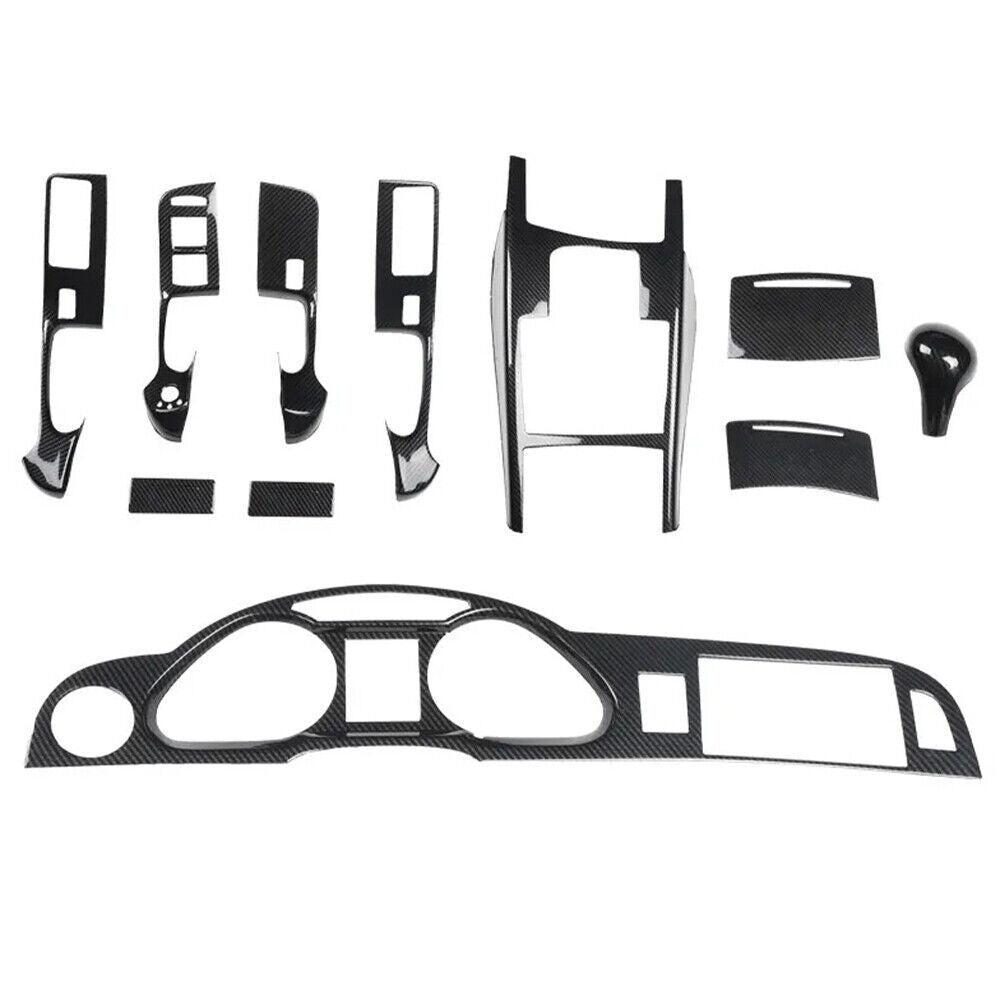 for Audi A6 2008-2011 ABS Carbon Fiber Interior Decoration Frame Cover Trim 11P