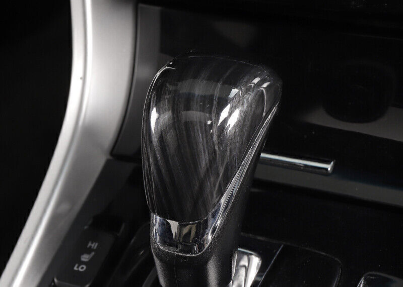 for Honda Accord 2014-2017 Black Wood Inner ABS Gear Shift Knob Cover Head Trim