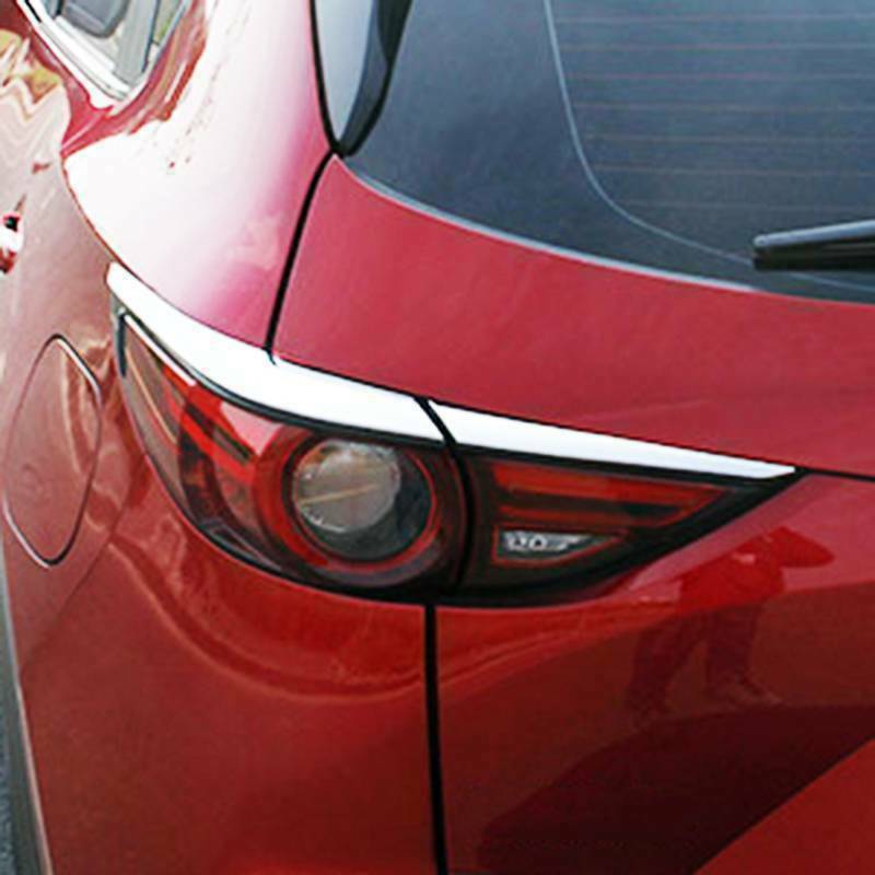 for Mazda CX-5 CX5 2017-2021 Chrome Rear Tail Light Lamp Cover Trim Eyelid Bezel