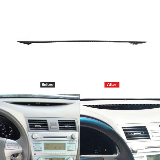 Carbon Fiber Center Display Decorative Cover Trim for Toyota for Camry 2007-2011