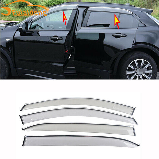 for Cadillac XT4 2018-2022 ABS Window Visor Vent Sun Shade Rain Guard Door Visor