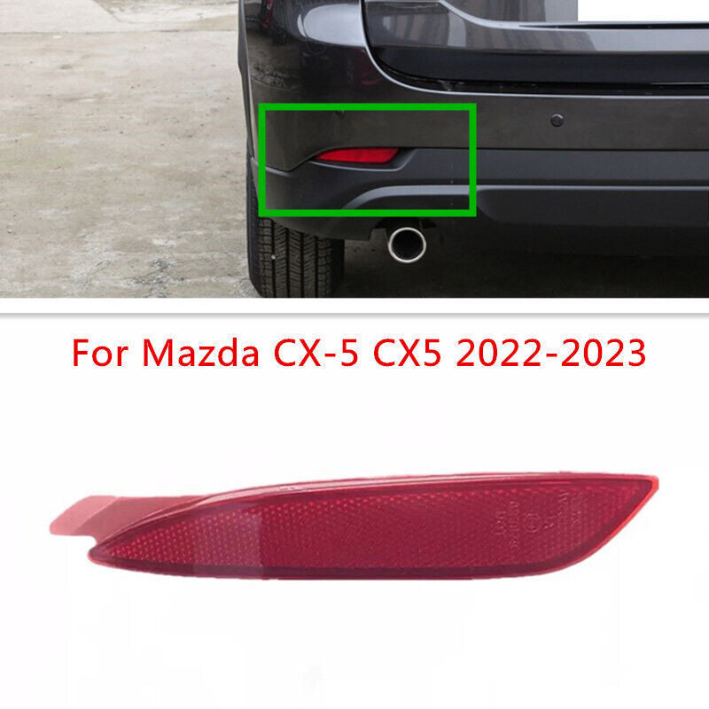 Left Side Car Rear Bumper Brake Lamps Reflector Fit for Mazda CX-5/CX5 2022-2023