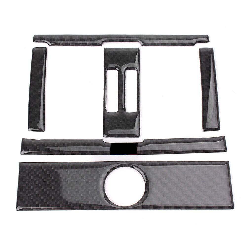 6x Car Rear Air Outlet Frame Cover Trim Carbon Fiber Fit for BMW 3 series F30