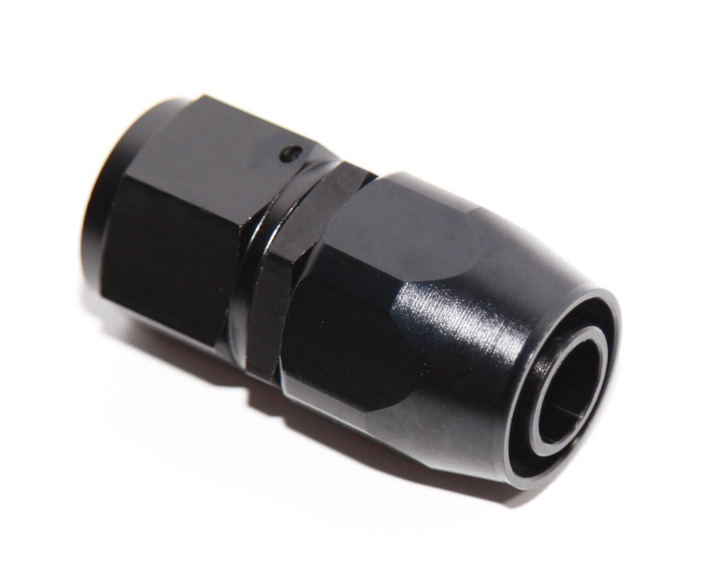 4X 8AN Straight Swivel Oil Fuel Adapter Black Hose End Fitting Universal New