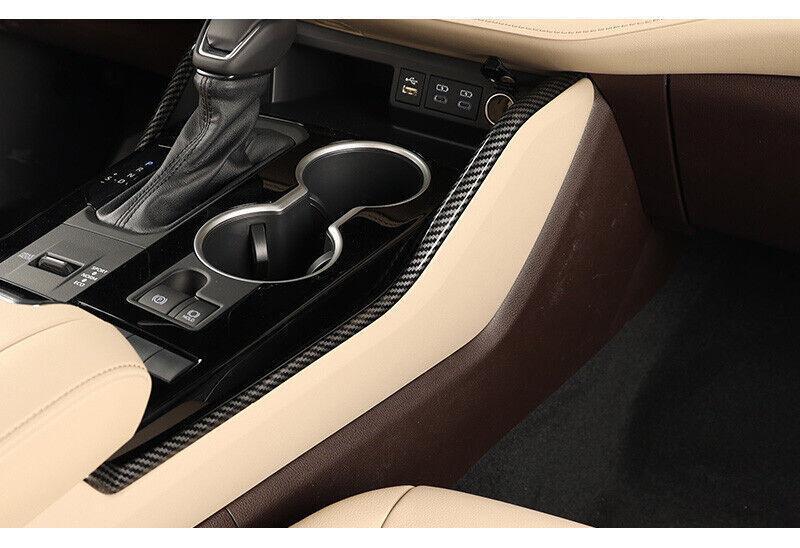 Carbon Fiber Center Console Gear Shift Side Strip for Toyota Highlander 2020-23