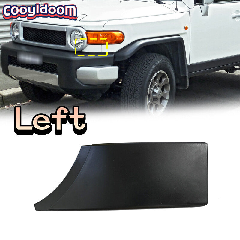 LH front bumper filler trim and lower headlight trim for Toyota FJ Cruiser 2007-14
