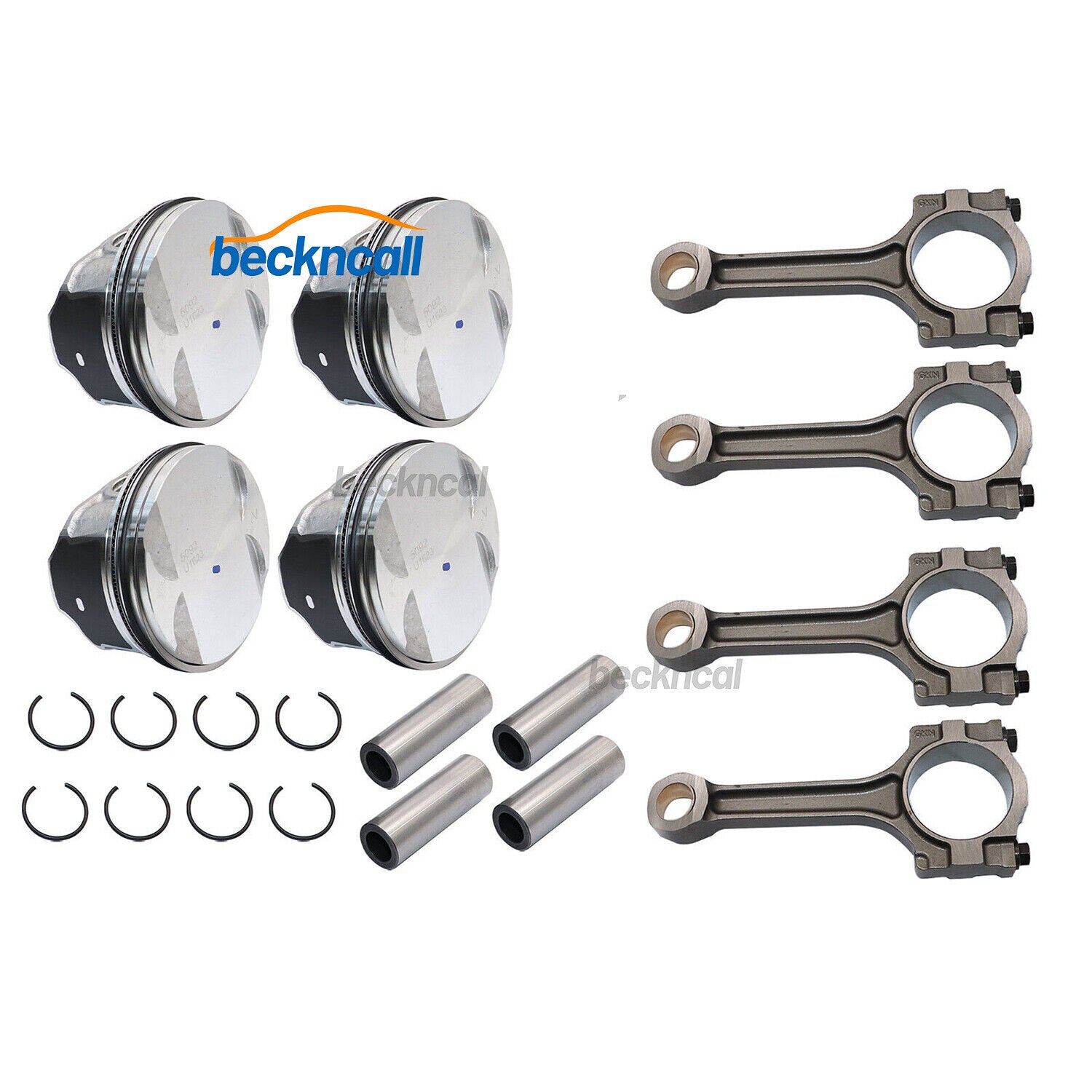 Pistons  Rings Connecting Rod Kit 12578324 for Buick for Chevrolet for GMC for Saturn 2.4L