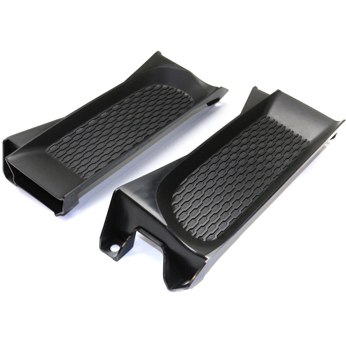 Pair front bumper decked fog lamp covers ABS for Ram 1500 2013-2018