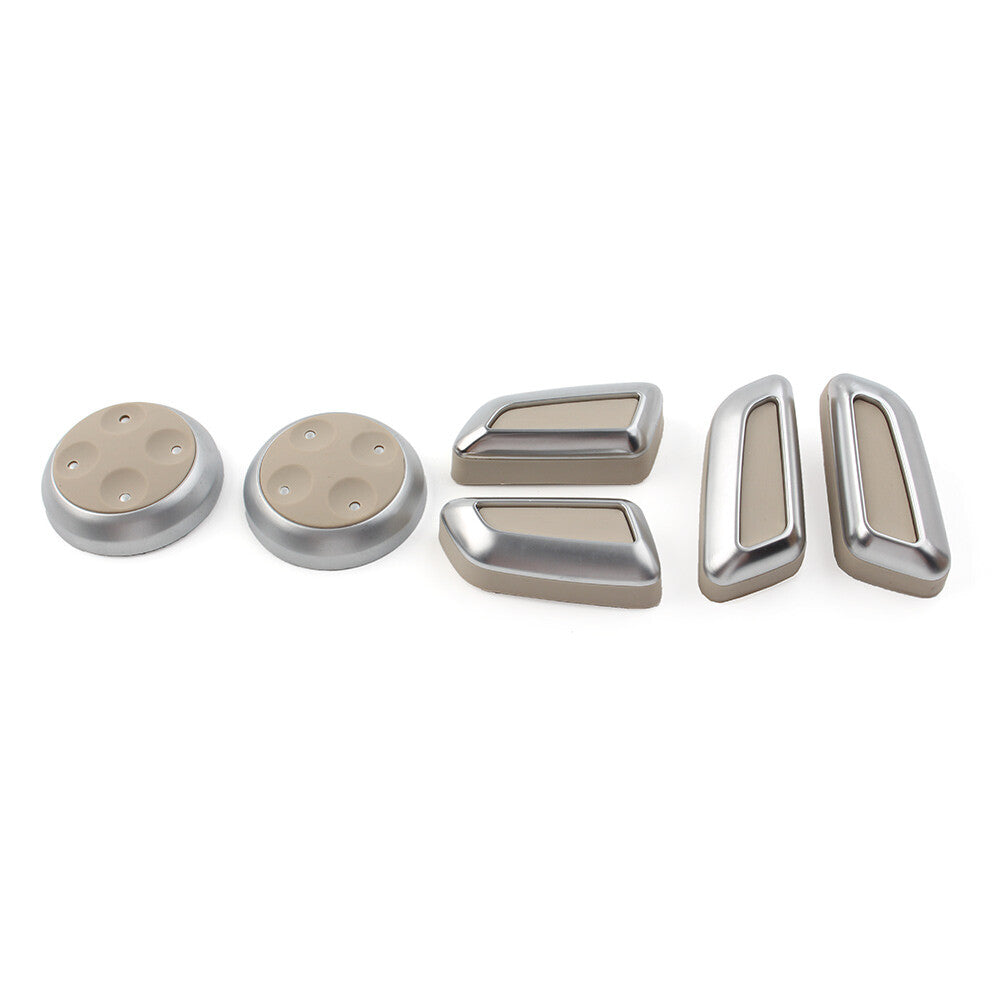 Car Beige for Seat Switch Adjustment Button Cover Kit Fit for Audi A3 for A4 for A5 for A6 A7 Q3 Q5