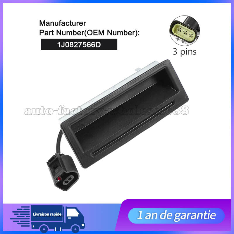 POIGNEE BOUTON DU HAYON COFFRE ARRIERE POUR for VW for Bora for GOLF 4 et VARIANT 1J0827566D