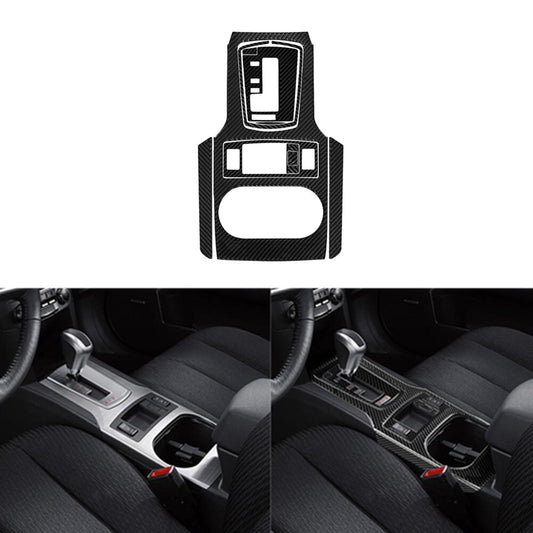 10Pcs Carbon Fiber Gear Shift Panel Cover for Subaru Legacy Outback 2010-2014