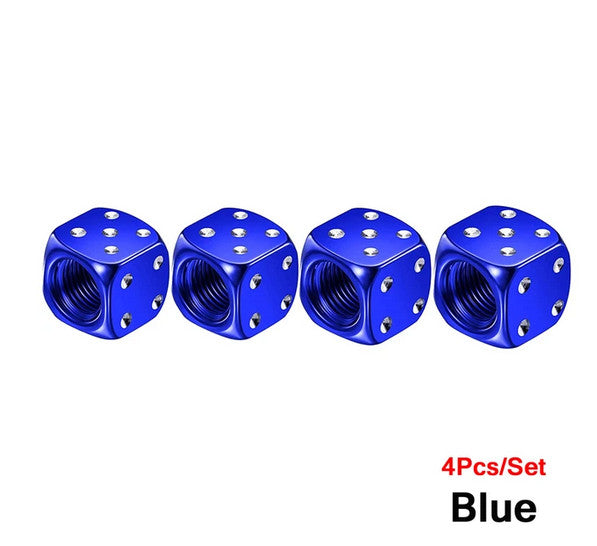4-Piece Car Tire Valve Cover Rod Air Dust Cover Dustproof Black Rocket for Cadillac