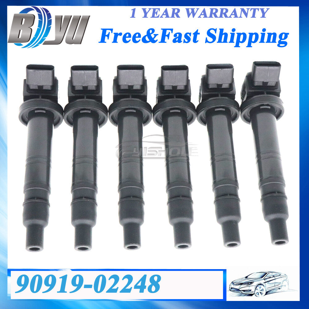 New 6PCS Ignition Coil For 05-12 for Toyota Tacoma 4.0L 2.7L UF495 90919-02248 C1426