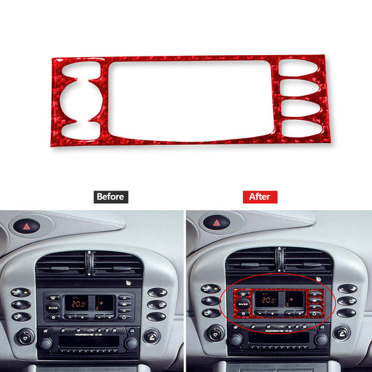 Red Carbon Fiber A/C Insert Panel Cover Trim for Porsche Boxster / 996 1998-2004