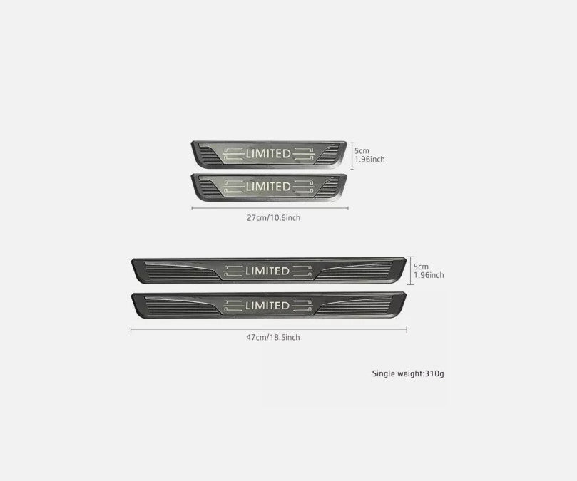for Mercedes-Benz GLC Accessories Door Sill Scuff Protector Scuff Guard Cover